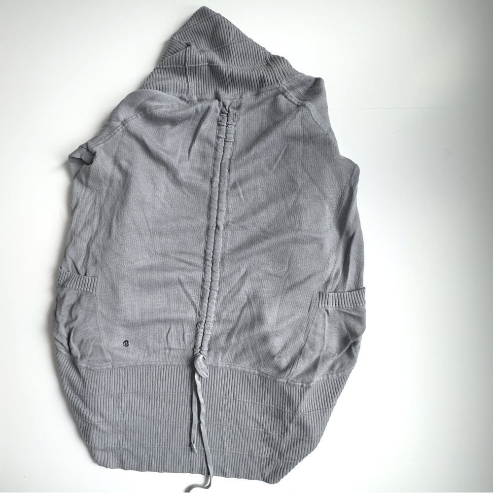 Lululemon Transformation Wrap Sweater Gray Size 2 - Picture 5 of 5